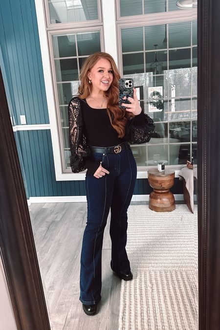 Cute date night outfit form pink lily 

Small black top 
Size 28 jeans (run bigger and I suggest sizing down one !) 

Code to save: February20


#LTKsalealert #LTKSeasonal #LTKfindsunder50