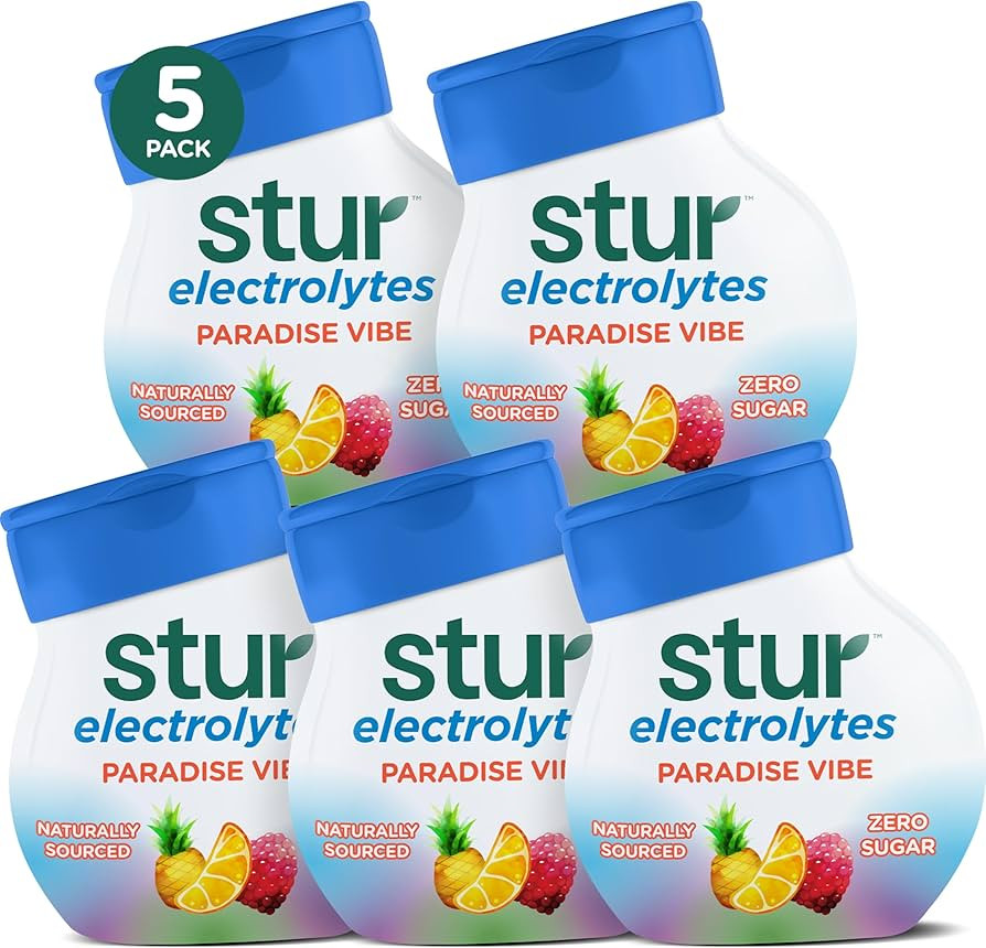 Stur Paradise Vibe with Electrolytes, Zero Sugar Liquid Water Enhancer, 1.62 fl oz bottle (Pack o... | Amazon (US)