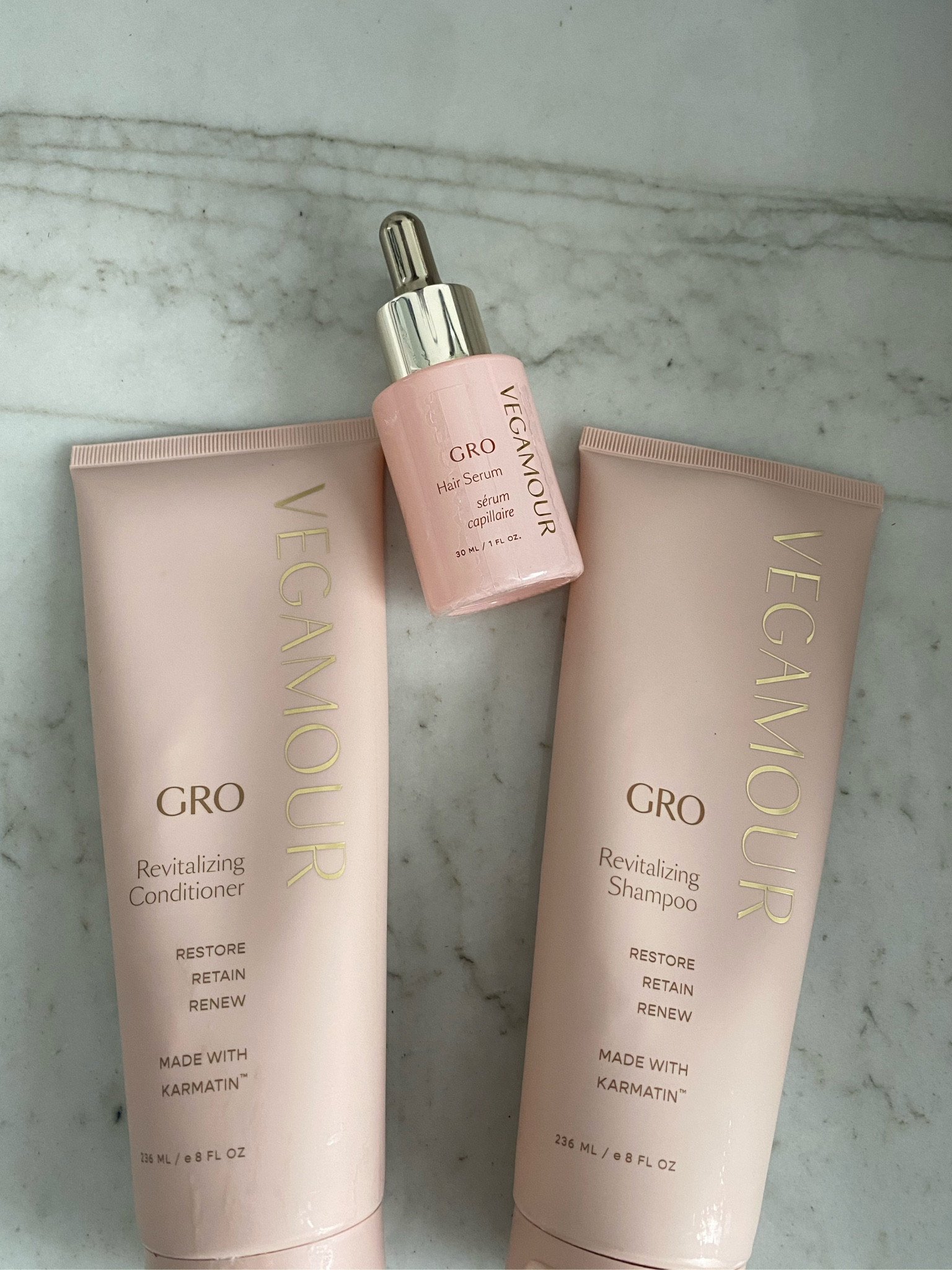 This shampoo, conditioner and hair serum has been awesome for my postpartum hair shedding. 

#LTKFind