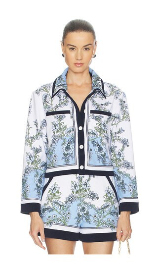 Veronica Beard Novelle Cardigan in Blue. - size XS | Revolve Clothing (Global)