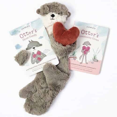 Slumberkins Otter Snuggler & 2 Board Books Complete Set Bundle | Promotes Family Bonding, Building Connections & Acceptance | Social Emotional Learning (Otter Snuggler Plush + 2 Board Books) | Amazon (US)