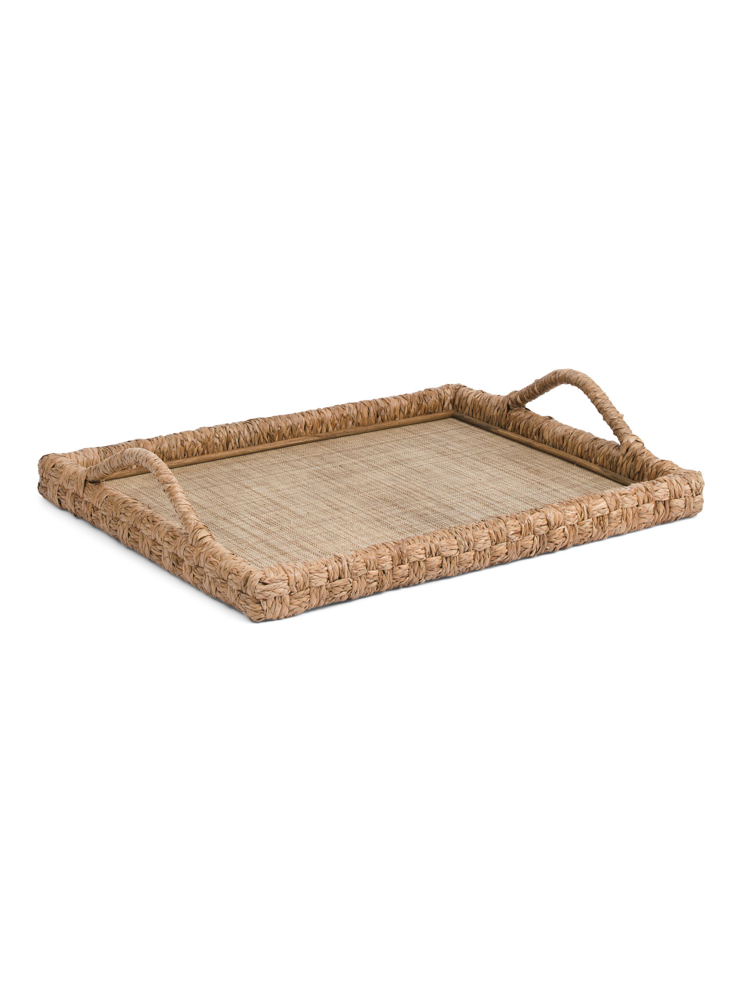 27x21 Large Rectangular Chunky Woven Bankuan Tray | TJ Maxx