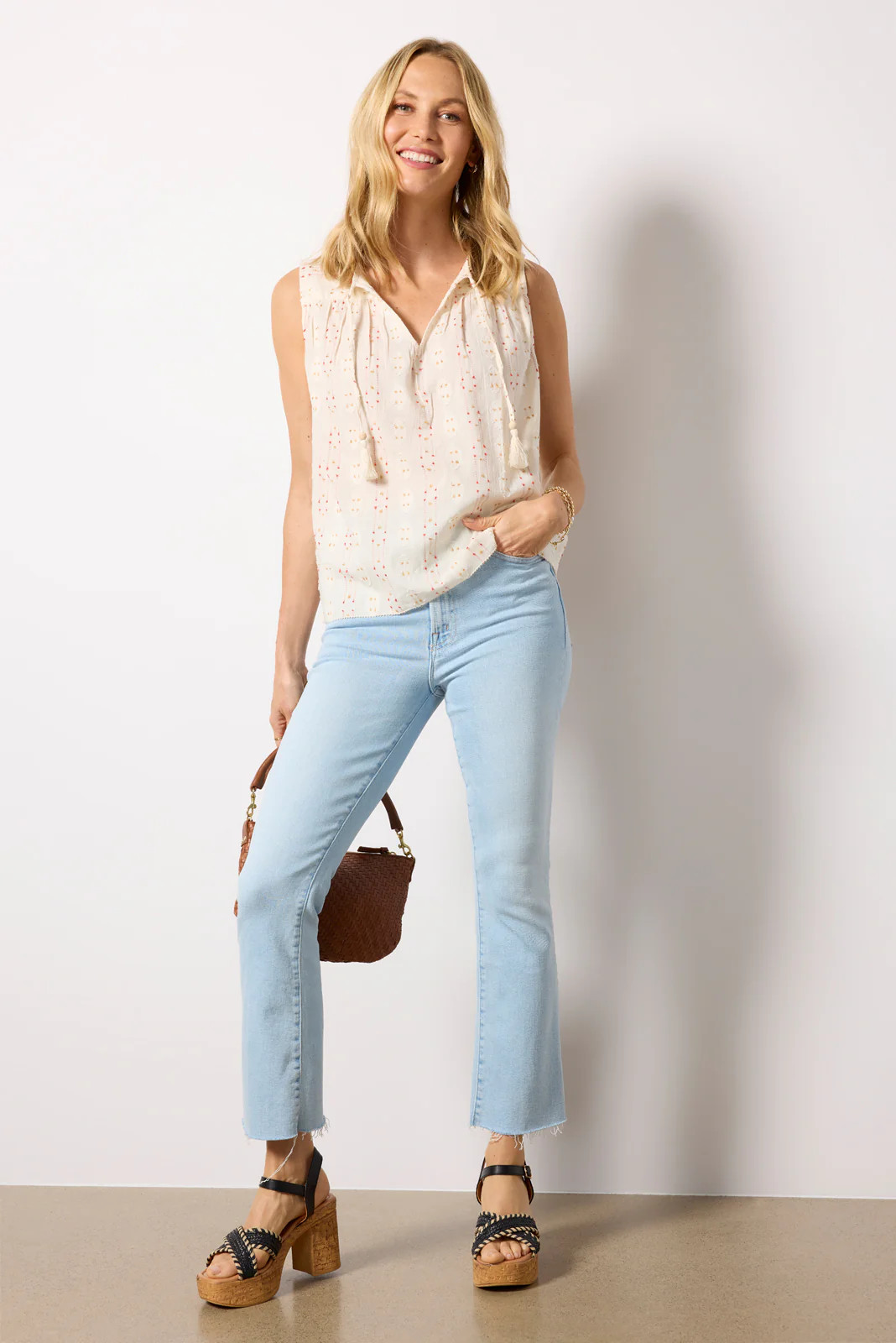 MOTHER Women's The Hustler Ankle Fray Jeans, Size 28, Blue | Evereve