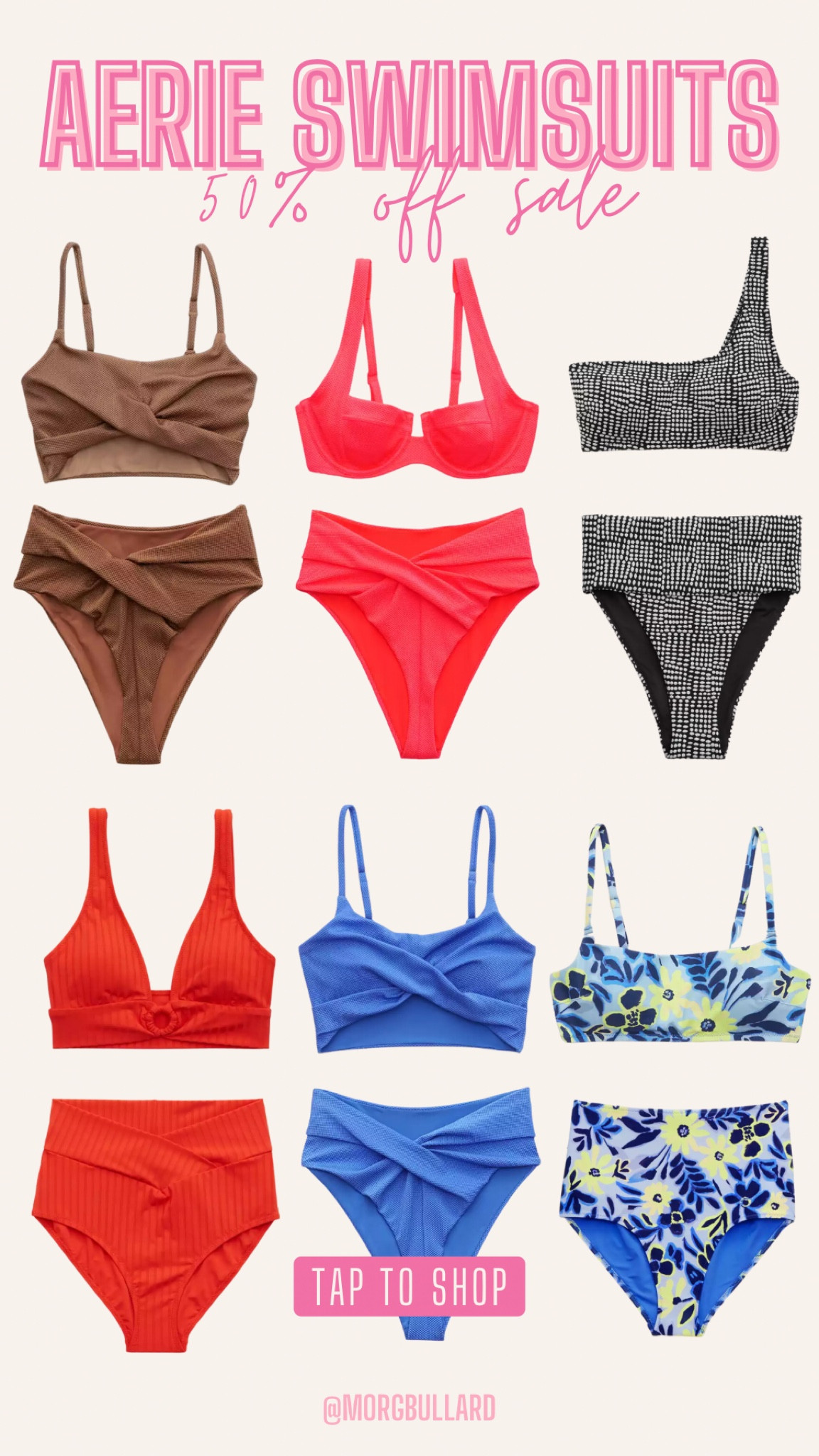 Aerie Swimsuits | Aerie Swim | Aerie Swimwear | Bikinis | High Waisted Bikinis | Vacation Outfits | Beach Vacation

#LTKunder50 #LTKswim #LTKsalealert