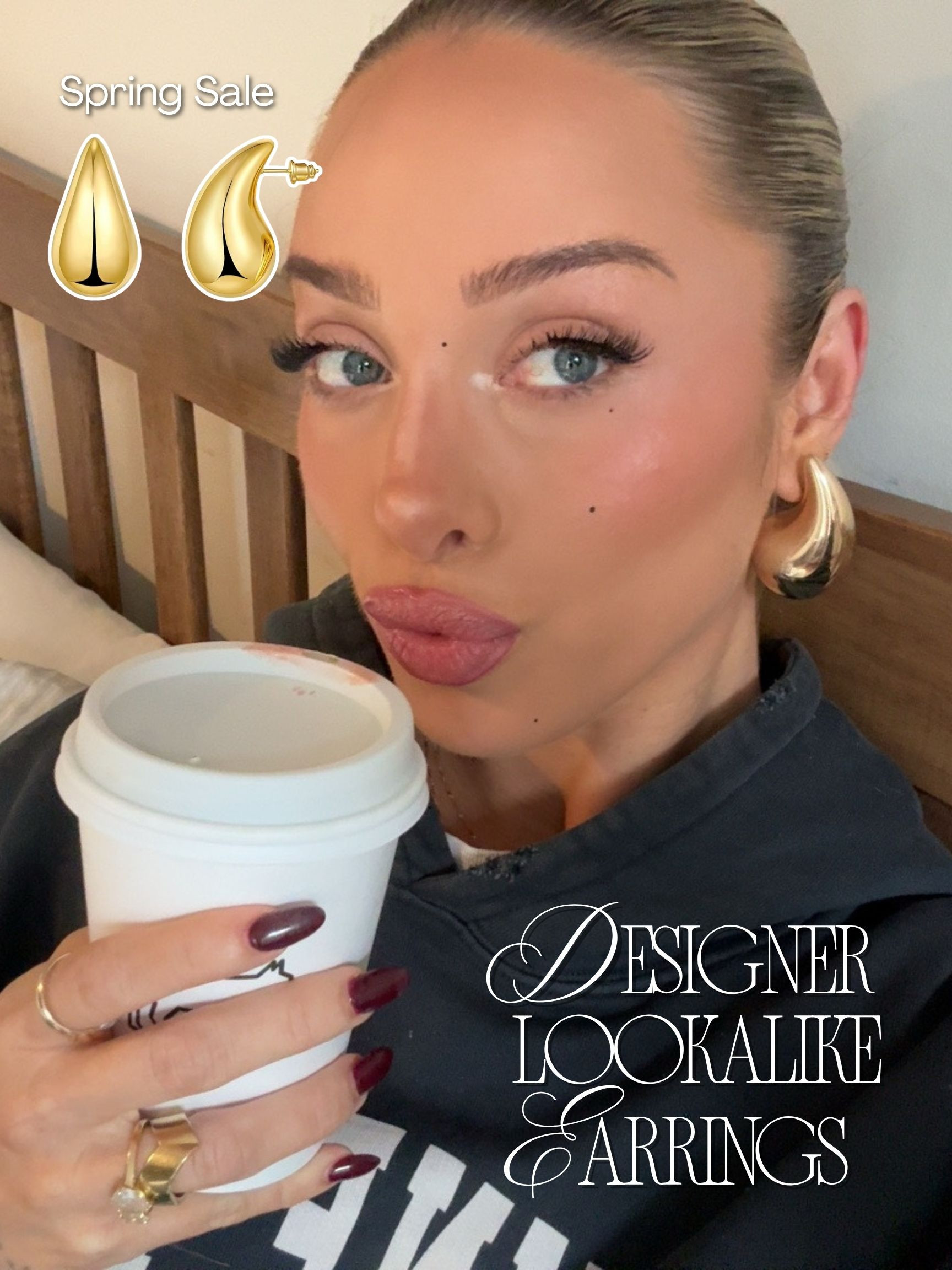 Designer lookalike earrings on sale for the Amazon Spring Sale today! 

 #LTKootd #LTKSeasonal #LTKSaleAlert