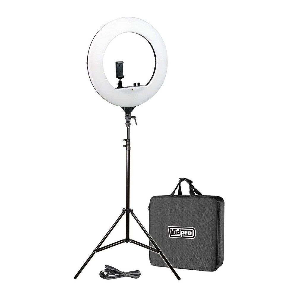 Vidpro RL-18 LED 18-Inch Ring Light Kit with Stand and Case (Black) | Bed Bath & Beyond