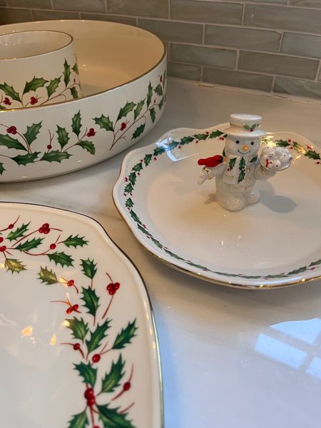Lenox Christmas serving dishes 🎄