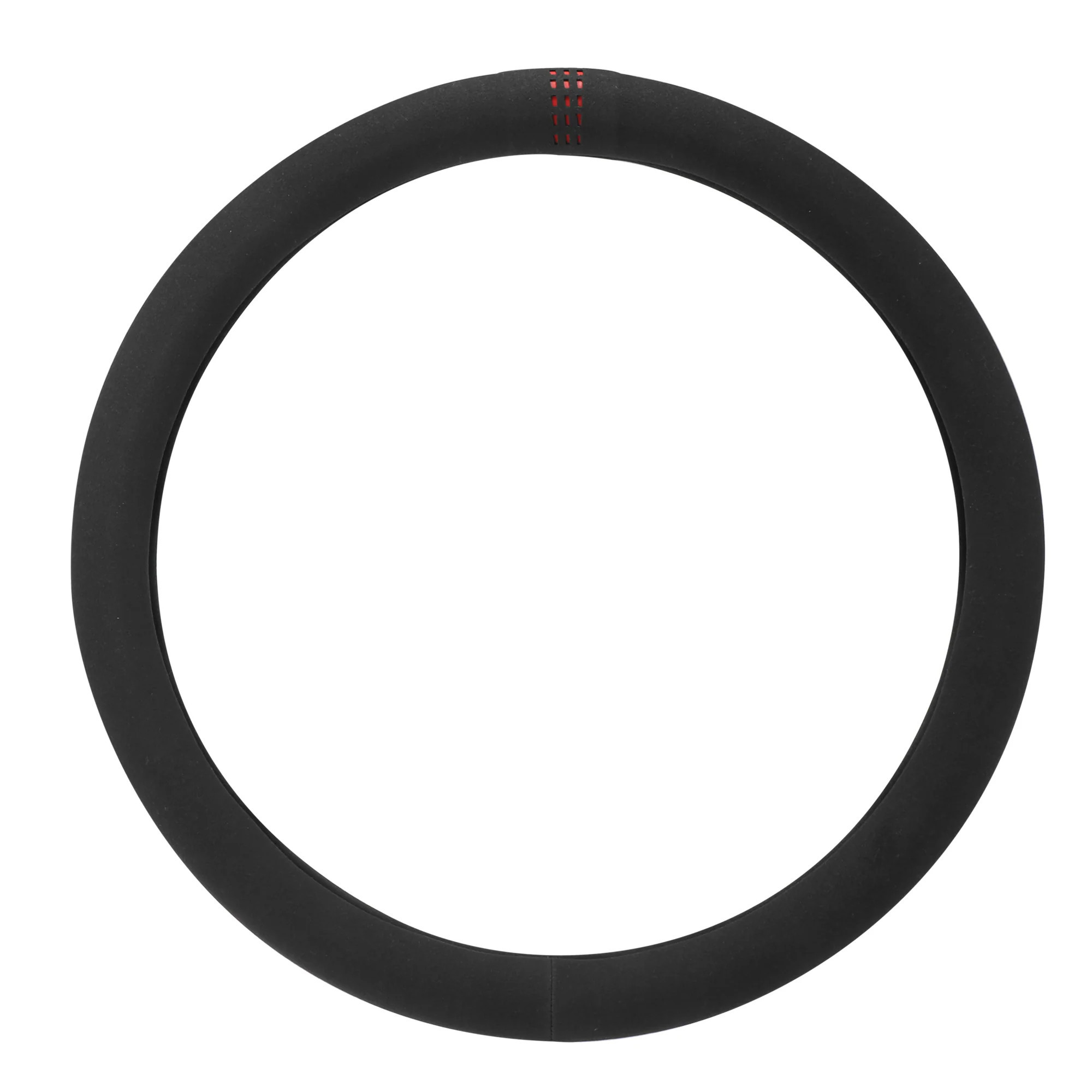 Unique Bargains Car Steering Wheel Cover Suede Red Style Universal 38cm Diameter Soft Round Shape Breathable | S25112102UX1431 | Lowe's