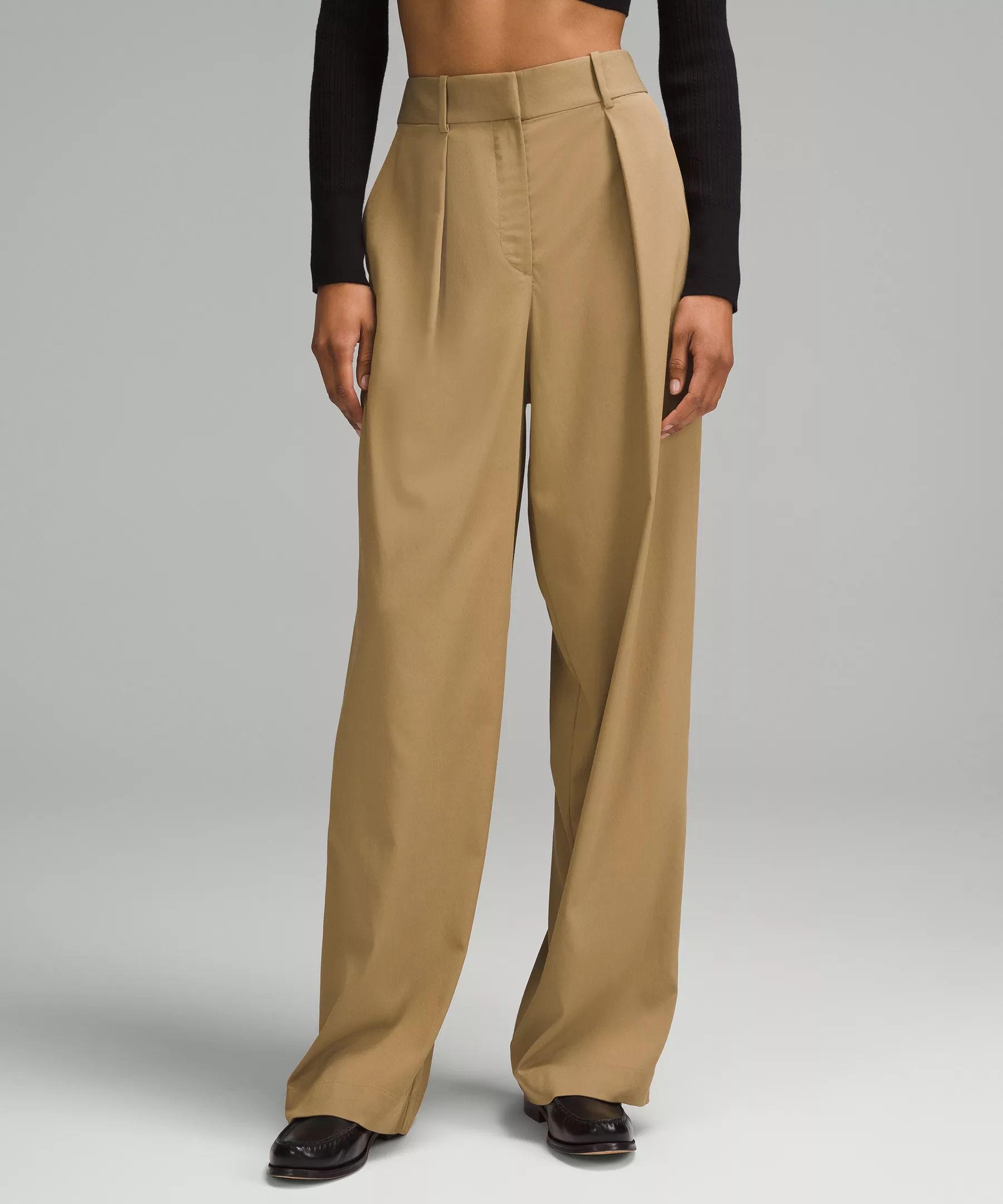 Modal-Blend Pleated High-Rise Trouser *Regular | Women's Trousers | lululemon | Lululemon (US)