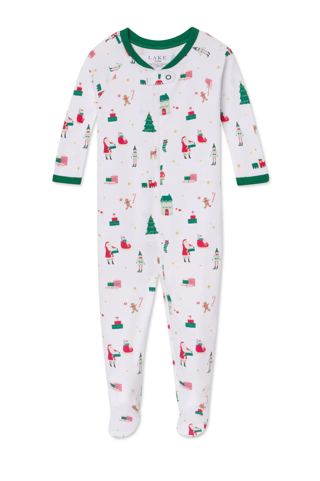 Baby Sleeper in Holly Jolly | Lake Pajamas