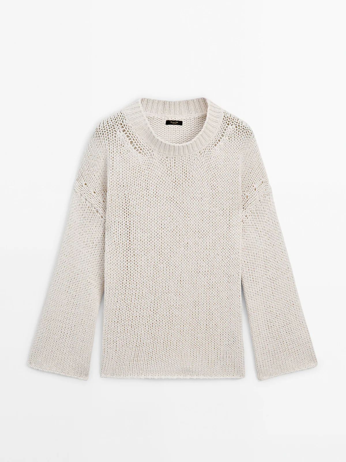 Crew neck knit sweater | Massimo Dutti (US)