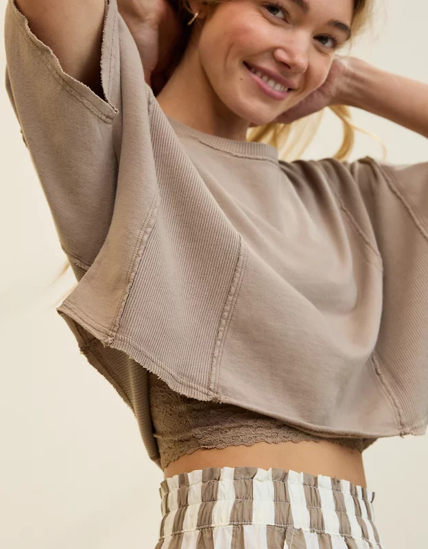 Aerie Let Loose Fleece T-Shirt | Aerie