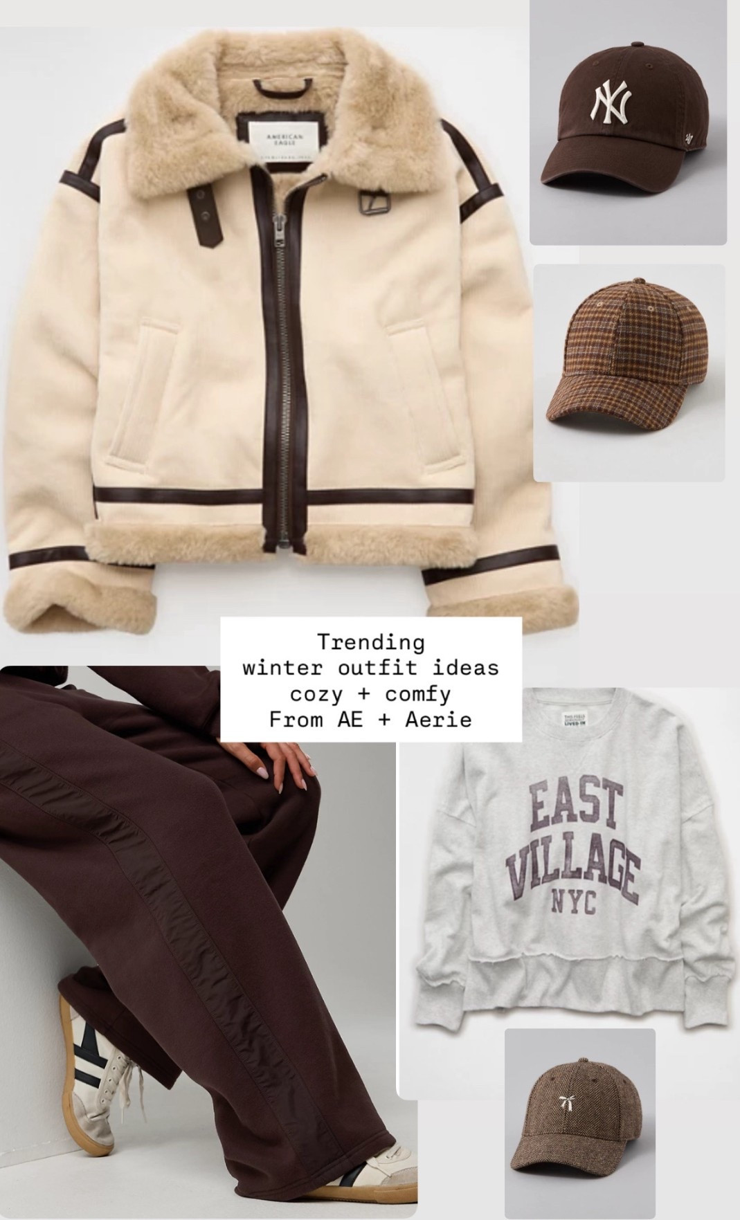 Holiday cozy and comfy winter guide 
Sweatshirts, winter jackets, baseball hats,
American Eagle & Aerie sale 

#LTKSaleAlert #LTKGiftGuide #LTKHoliday