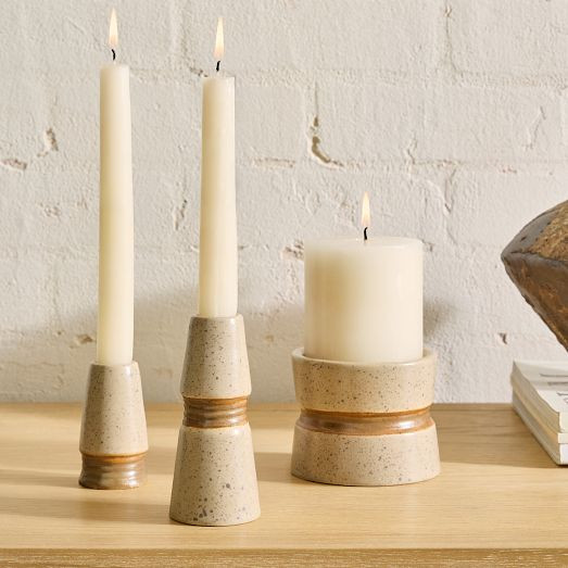 Jesse Ceramic Candleholders | West Elm (US)