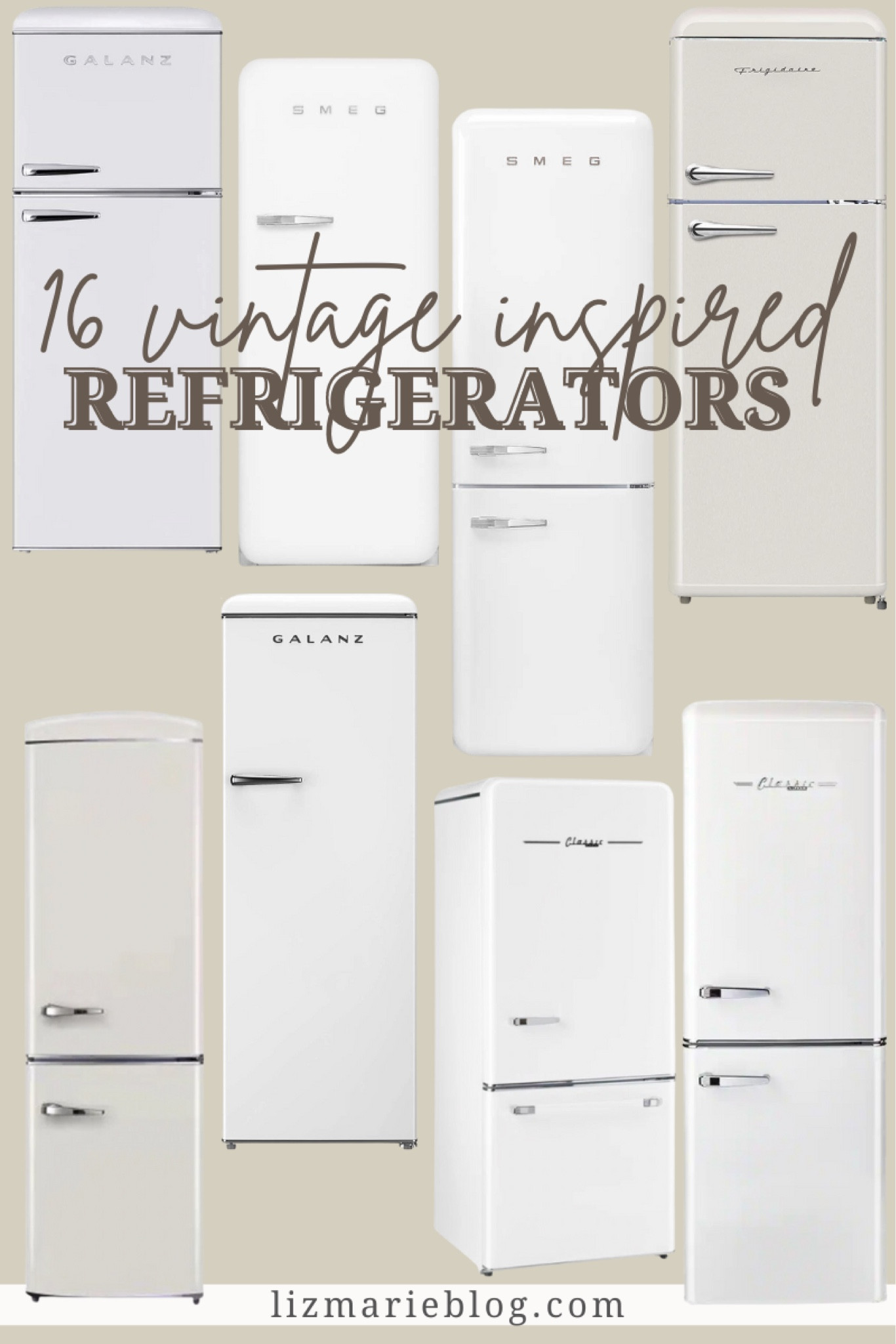 16 vintage inspired refrigerators ranging in prices, size, colors, & more! 

#LTKhome #LTKFind