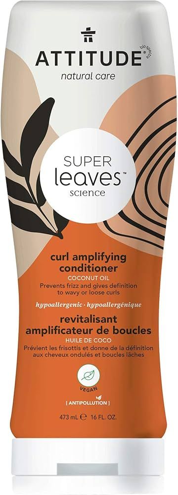 ATTITUDE Curl Amplifying Conditioner for Wavy and Curly Hair, Plant- and Mineral-Based Ingredient... | Amazon (US)