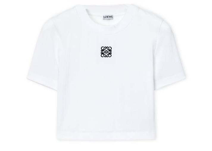 LOEWE Cropped Top in Cotton White | StockX