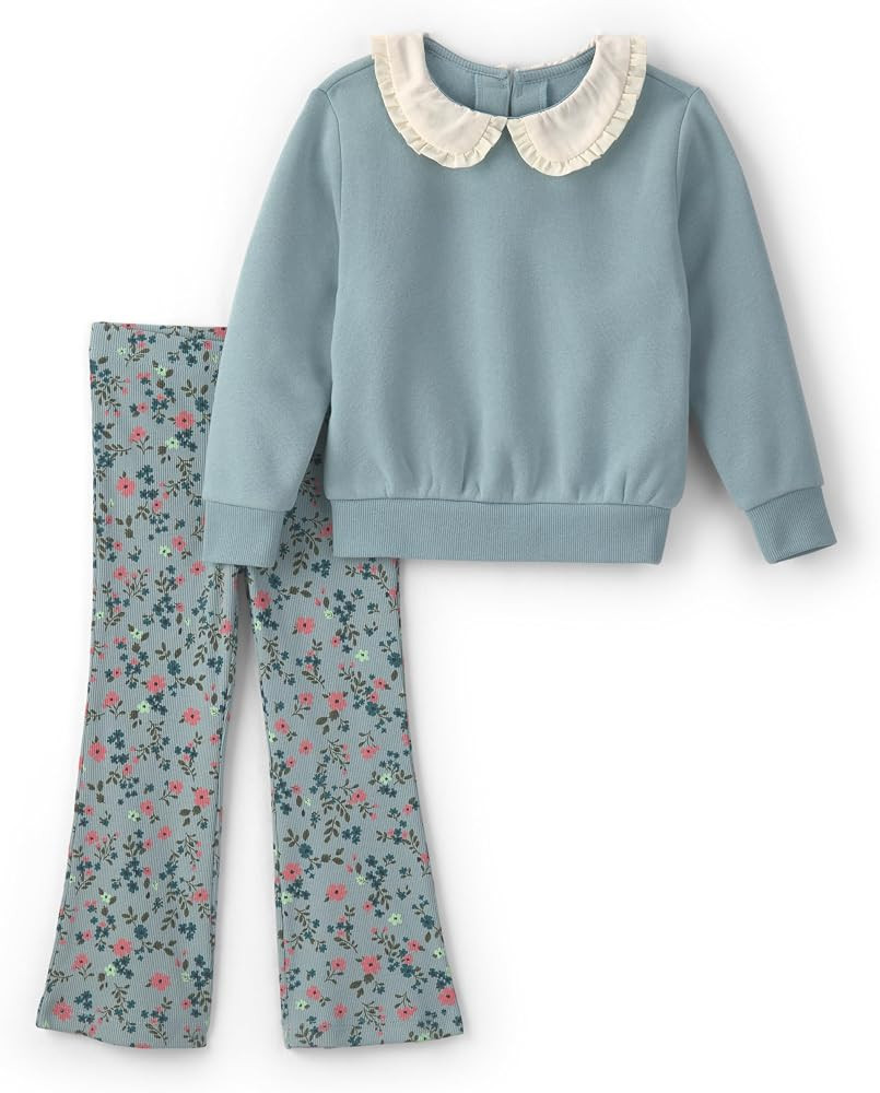 Carter's Girl 2-Piece Pant Set, Blue Floral, 4T | Amazon (US)