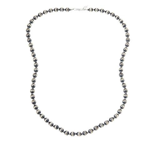 Chaco Canyon 24"" ""Navajo Pearl"" Sterling Silver Bead Necklace | HSN