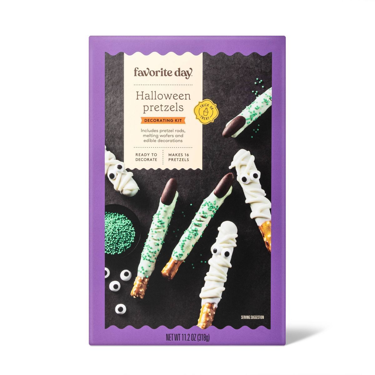 Halloween Pretzel Rod Decorating Kit Mummy Witch Fingers - 11.2oz - Favorite Day™ | Target