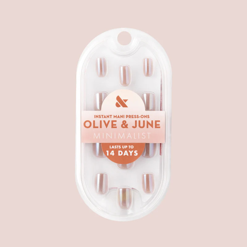 Taupe Jelly Chrome - Press-On | Extra Short | Squoval | Olive & June