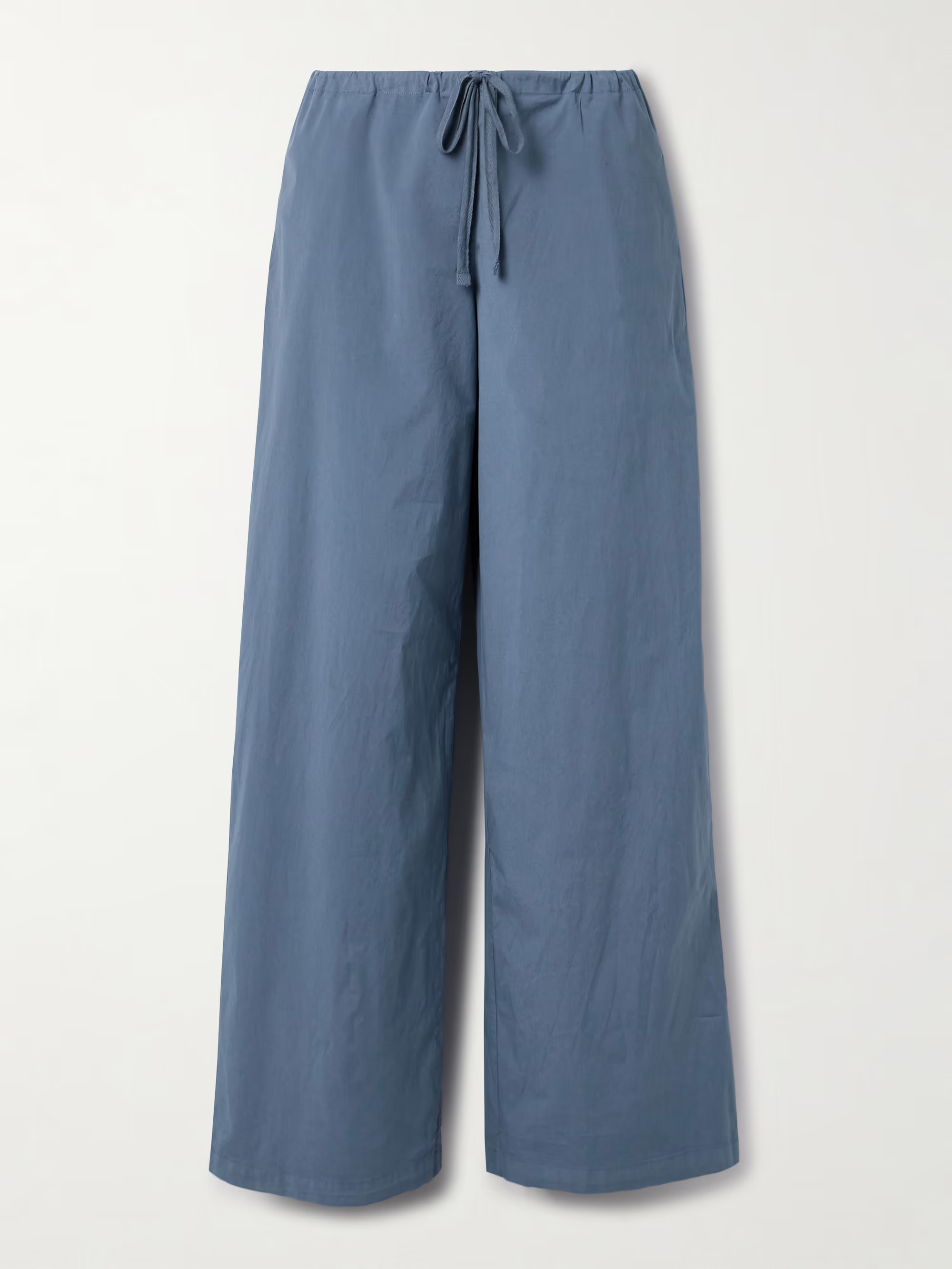 Cotton-blend poplin wide-leg pants - Harbor | NET-A-PORTER (UK & EU)