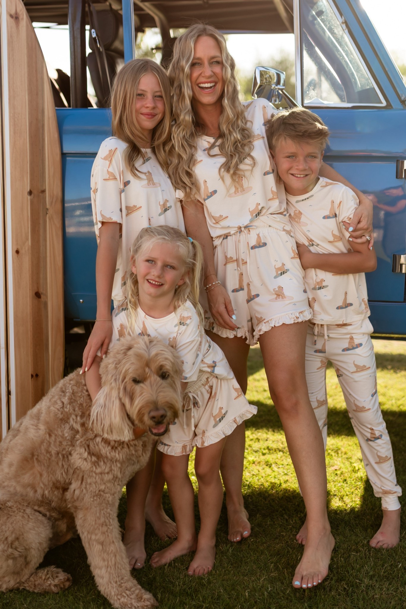 Matching family pajamas! Perfect for summer time and the beach and gender neutral! Dog lovers dream jammies! 

#LTKSeasonal #LTKPets #LTKFamily