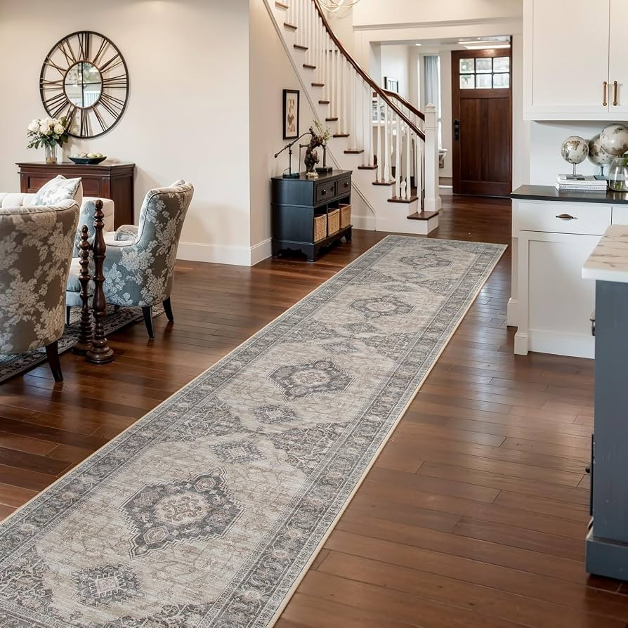 Lahome Oriental Hallway Runner Rug, 2.5x12 Washable Kitchen Runners | Amazon (US)