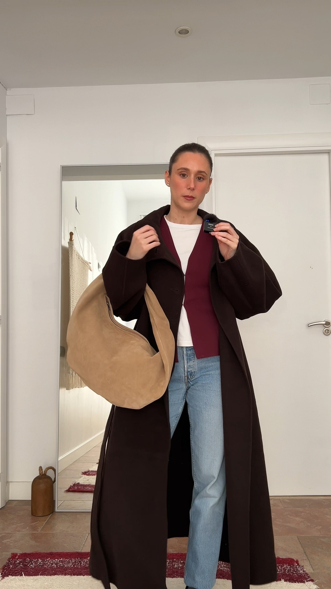 Burgundy and brown outfit 🤎🍇 #ootd #styleinspo #winteroutfit 