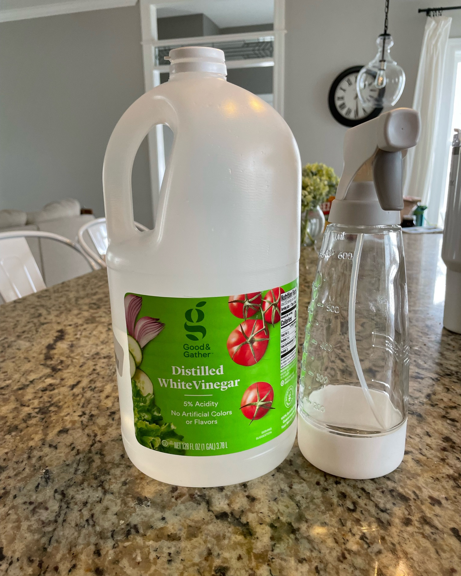 The best at home cleaning solution. Using today to clean out our fridge. 1 cup warm water + 1 cup distilled white vinegar. I love using these reusable glass spray bottles for cleaning. They have a great nonslip bottom and are very inexpensive. The bottles are currently on sale for 15% off in the Target circle app making them even cheaper. I have a few. I label the bottle with what’s in inside so I can easily tell the difference. 

#LTKsalealert #LTKhome