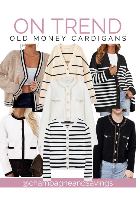 Old money style from Amazon fashion! Love this trend for its preppy vibes and these old money cardigans are too cute to rock for all your winter outfit ideas. 

#LTKstyletip #LTKfindsunder100 #LTKfindsunder50