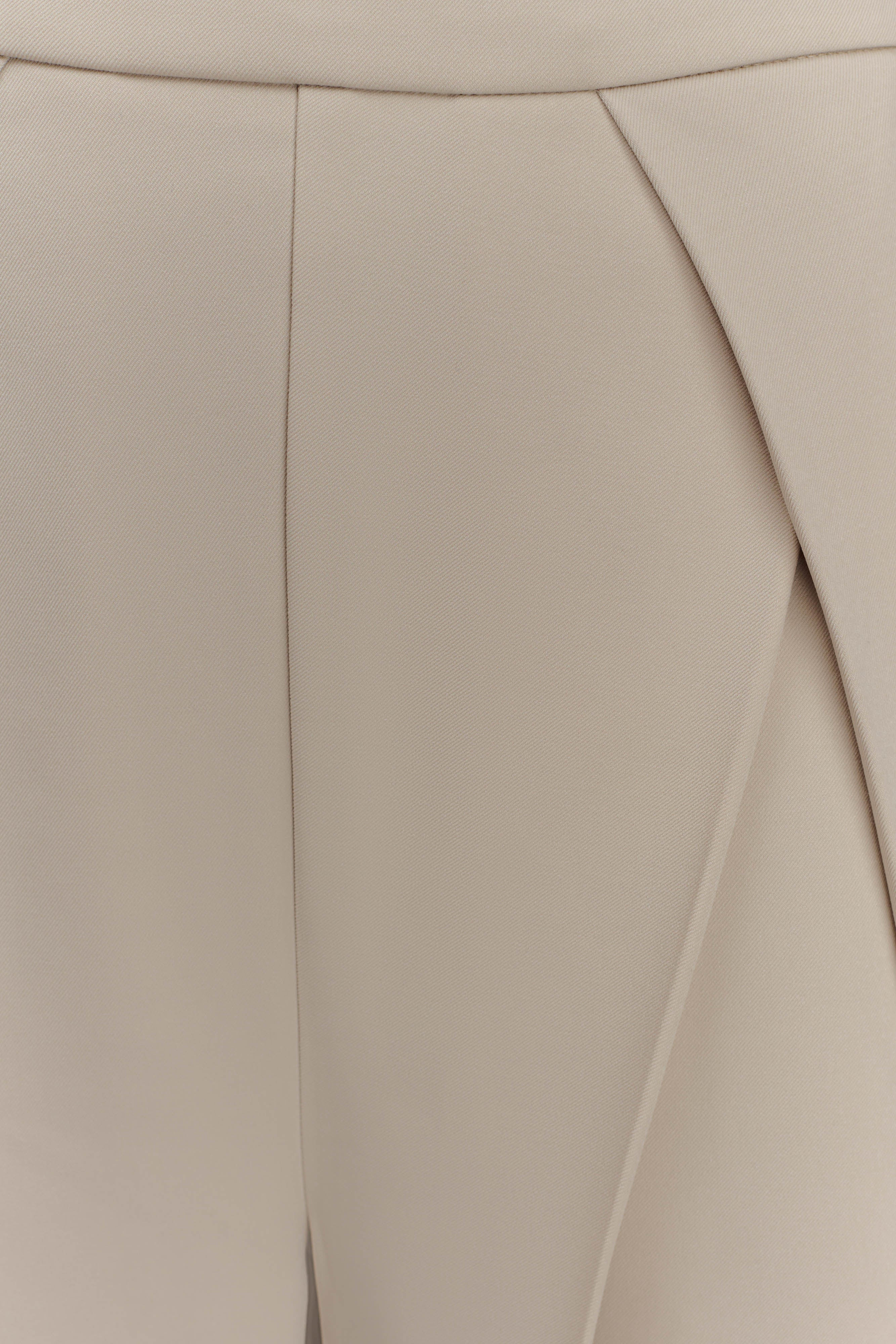 Katarina Wide Leg Suiting Pants - Sand | MESHKI US