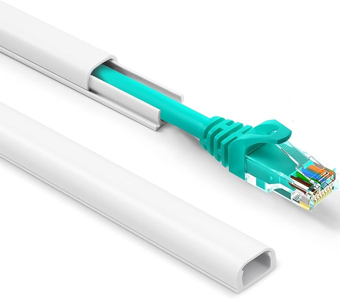 One Cord Cover Wall - 153in Mini Wire Hider, Wire Cover for Hiding Speaker Wire, Baby Monitor Cor... | Amazon (US)