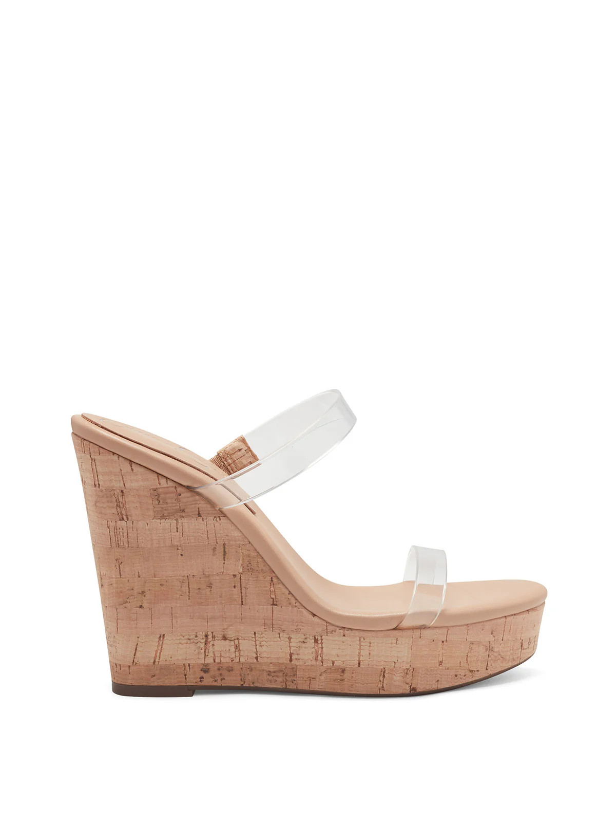 Tumile Platform Wedge Slide in Clear | Jessica Simpson E Commerce