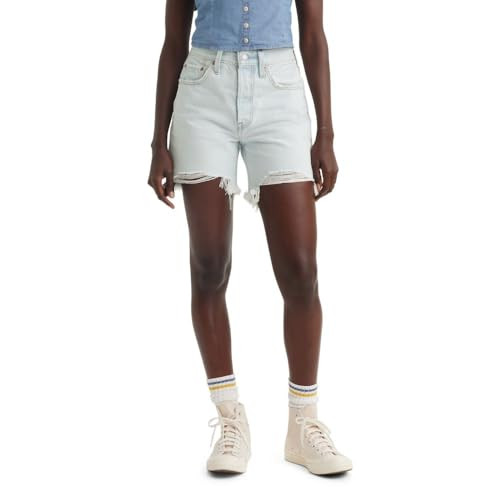 Levi's Women's 501 Mid Thigh Short, (New) Fade Off, 27 | Amazon (US)