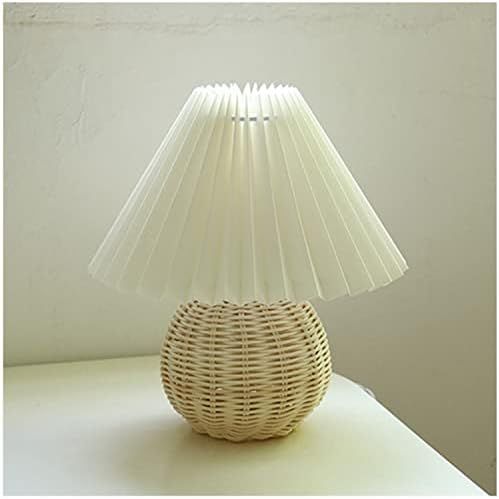 Vintage Style Pleated Table Lamp, Ins DIY Ceramic Table Lamp, Home Decor Creative Pleated Lamp with  | Amazon (US)