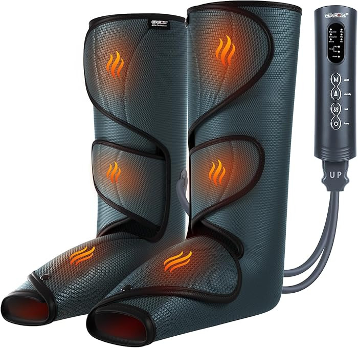CINCOM Leg Massager with Heat and Compression, Legs Massage for Circulation and Pain Relief, Heat... | Amazon (US)