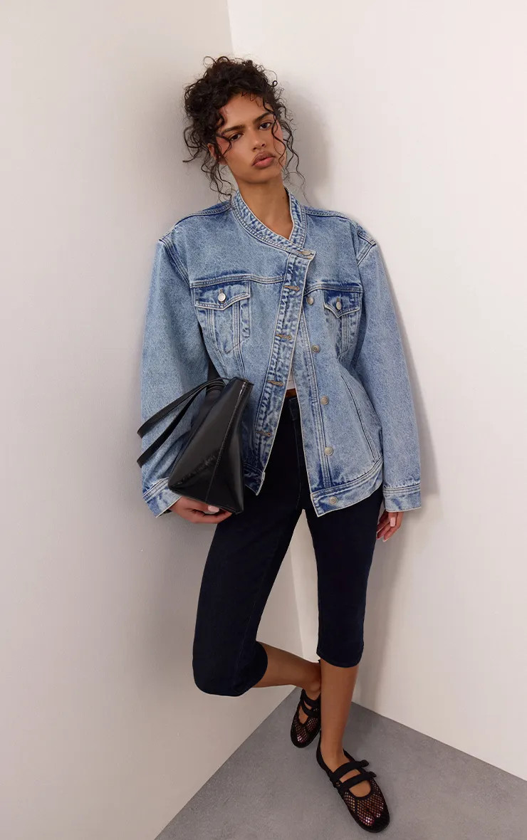 Raw Indigo Denim Capris | PrettyLittleThing US