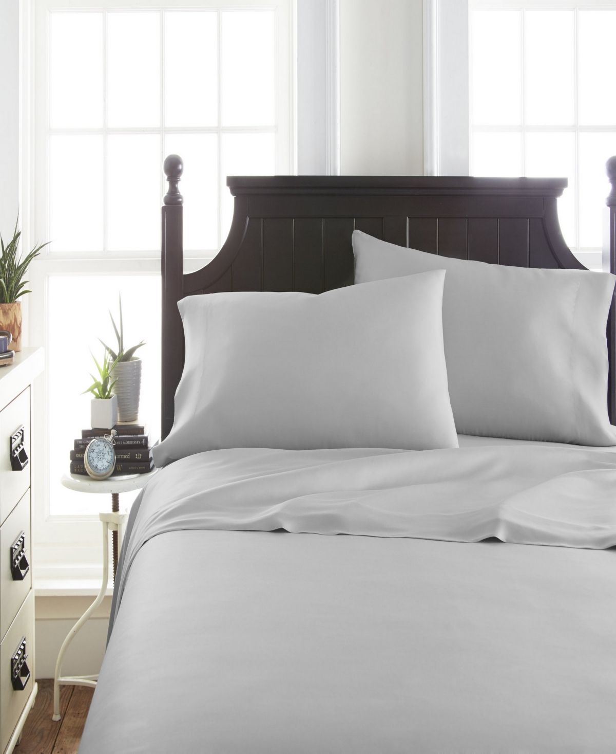 Home Collection Premium 4 Piece Luxury Bed Sheet Set, Cal King Bedding | Macys (US)