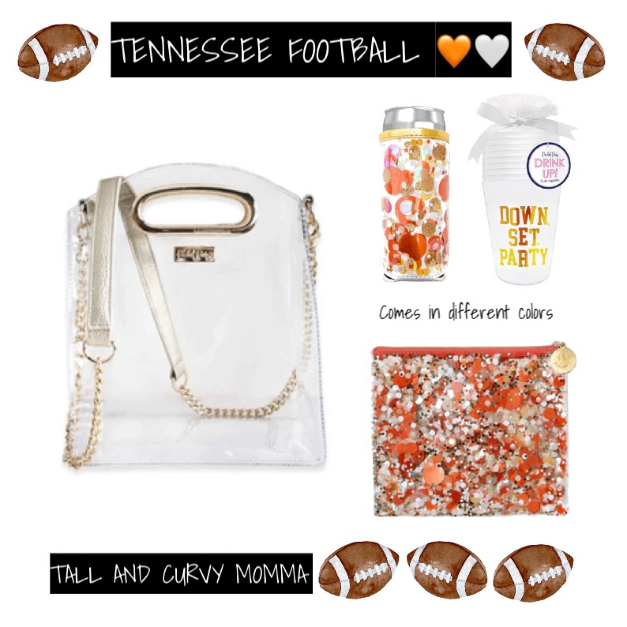 GAME DAY. go Vols. Tennessee volunteers. Football season. Stadium purse. Orange. Clemson. Auburn. Florida. Fall outfit. Tailgate  

#LTKitbag #LTKhome #LTKSeasonal