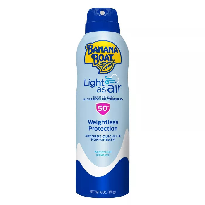 Banana Boat Light As Air Sunscreen Spray - SPF 50 - 6oz | Target
