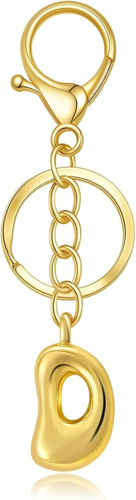 nylry Gold Initial Letter Keychain Gift for Women Initial Bag Charm Purse Charms for Handbags Acc... | Amazon (US)
