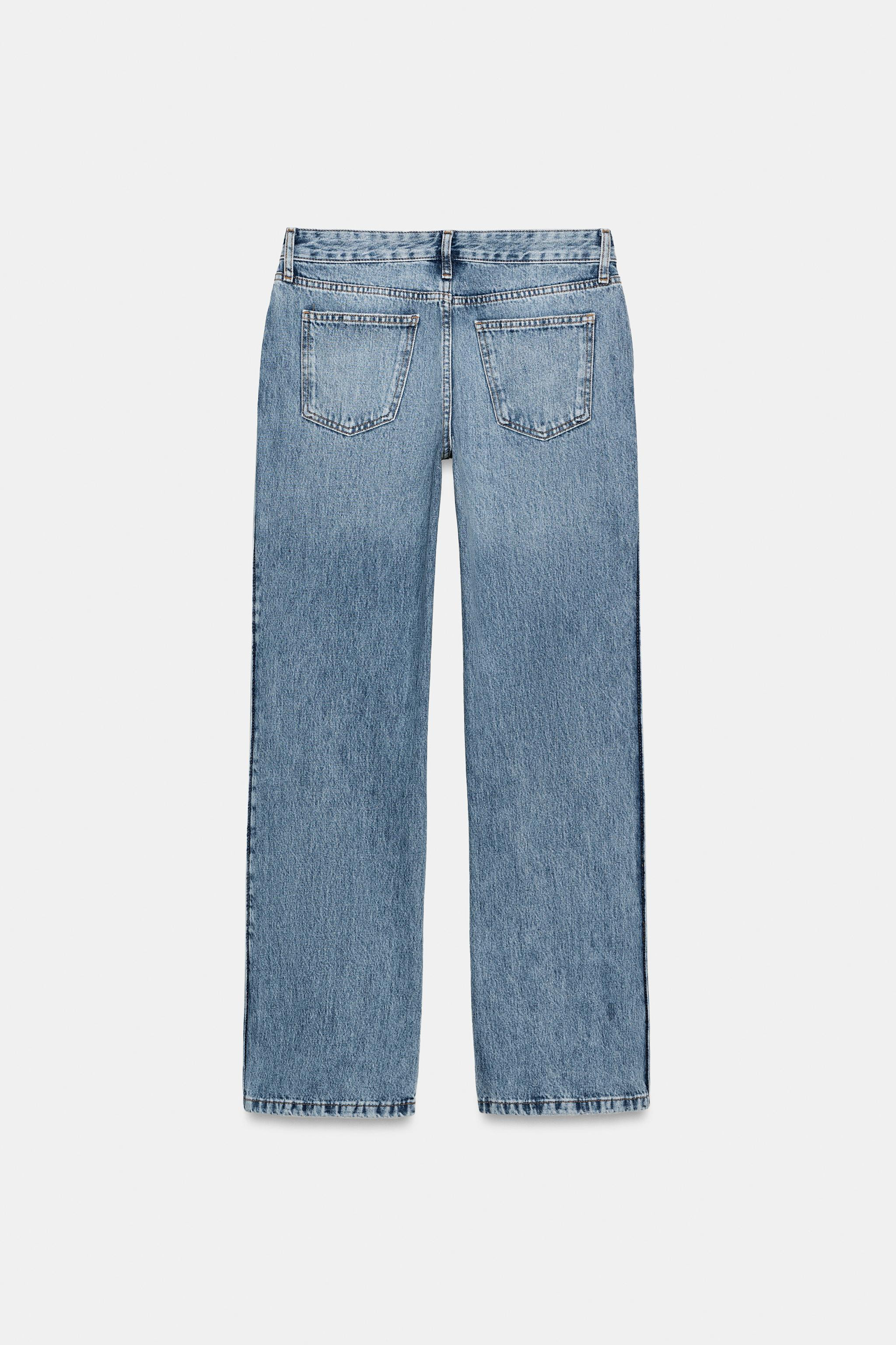 ZW COLLECTION LOW-RISE BOOT-CUT JEANS | Zara UK