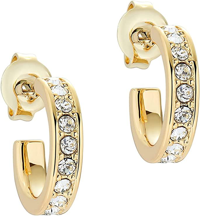 Ted Baker Seenita Nano Hoop Huggie Earrings - Rose Gold, Gold or Silver Tone Options | Amazon (US)