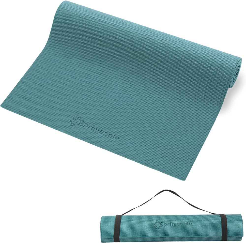 Primasole Yoga Mat with Carry Strap for Yoga Pilates Fitness and Floor Workout at Home and Gym | Amazon (US)