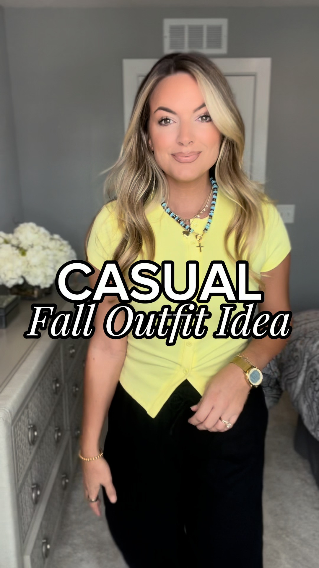 Who says fall has to be all neutrals? A pop of color paired with classic black is one of my favorite ways to transition into the season. 

 #LTKgrwm #LTKootd #LTKSeasonal