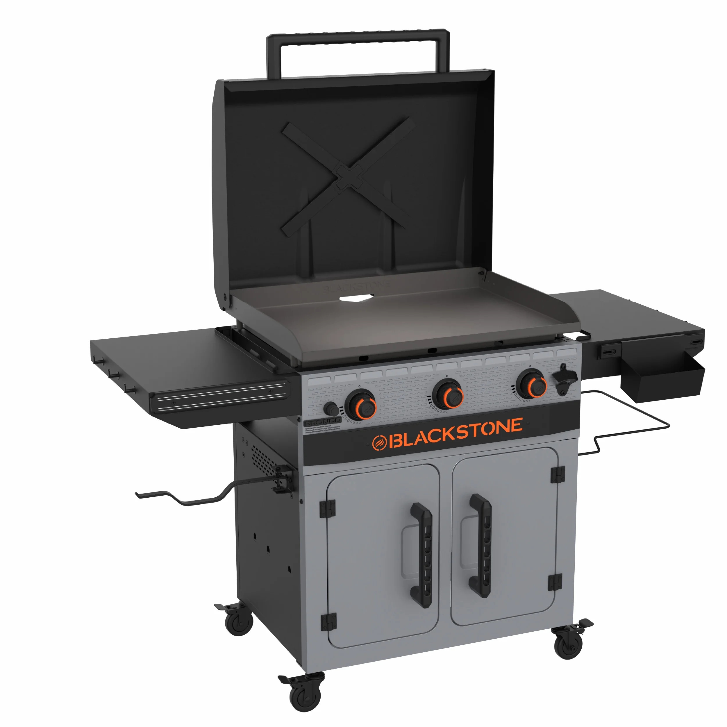 Blackstone Bronco 28" XL Outdoor Griddle, 3-Burner Flat Top Grill with Cabinet and Hood | Walmart (CA)