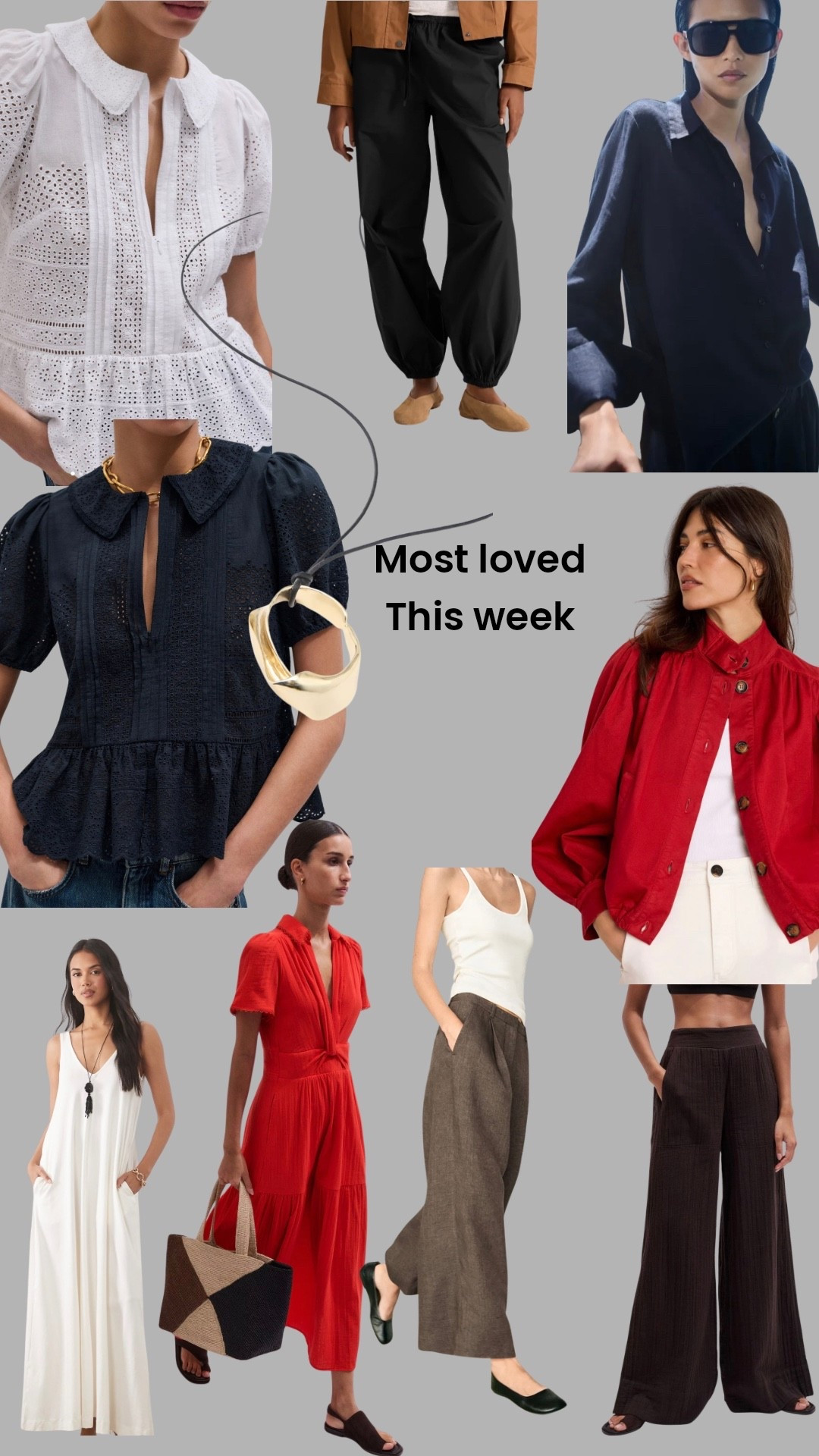 The pieces you’ve loved most this week. Pretty broderie tops, floaty cheesecloth fabrics, statement pendants and fabulous trousers. X

#LTKsummer #LTKstyletip #LTKover50style