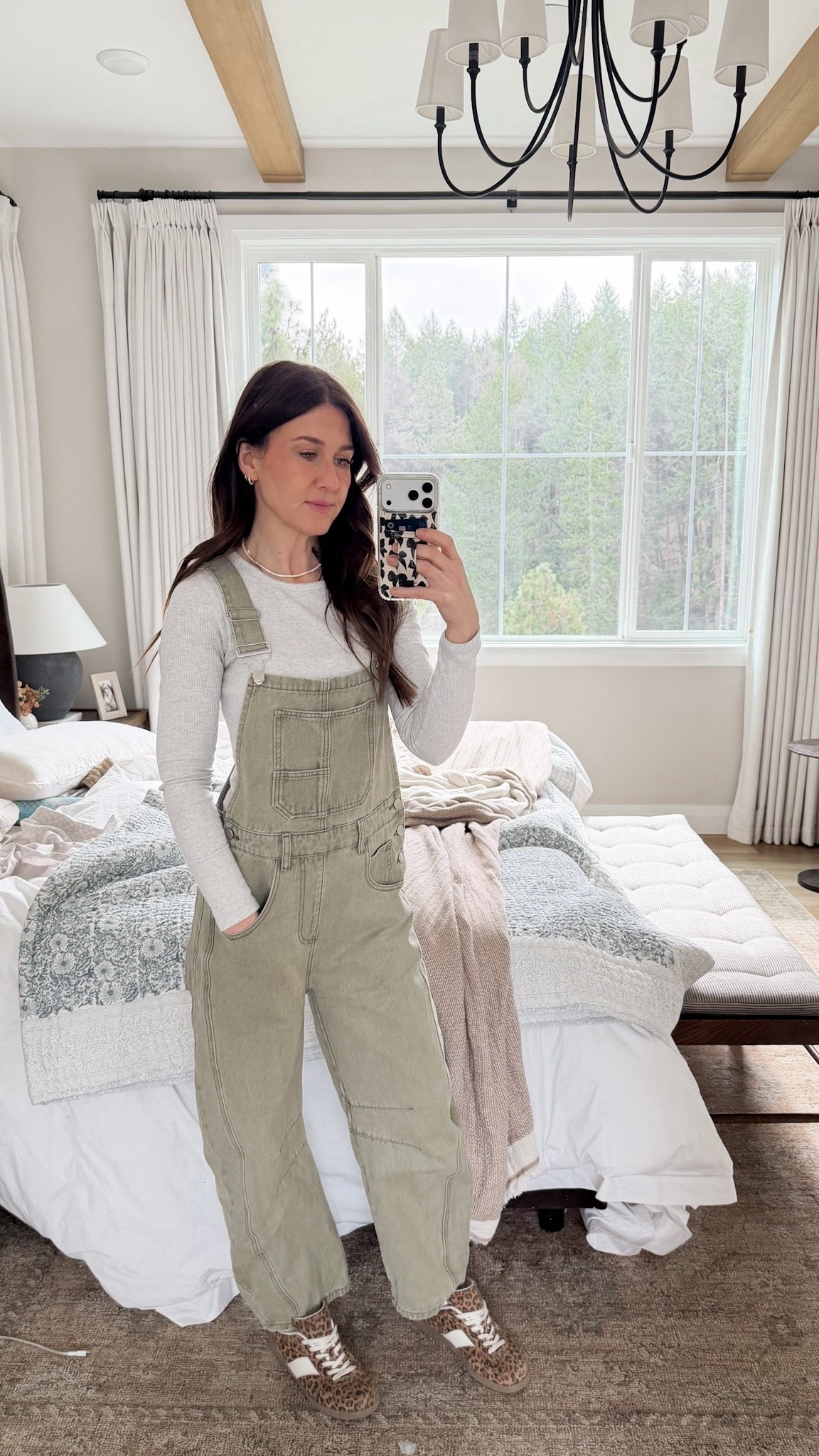 Favorite amazon overalls! Come in a ton of colors, love the slight barrel leg. I’m 5’4 for reference & they’re the perfect length. 

Amazon fashion, bed, bedding, McGee and Co, studio, McGee, rug, overalls, OOTD, long sleeve, Abercrombie, sneakers, leopard ￼

#LTKootd #LTKSaleAlert #LTKmomlife
