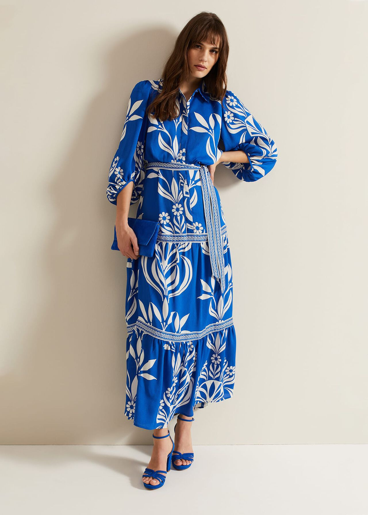 Coralie Print Shirt Midaxi Dress | Phase Eight UK | | Phase Eight (UK)